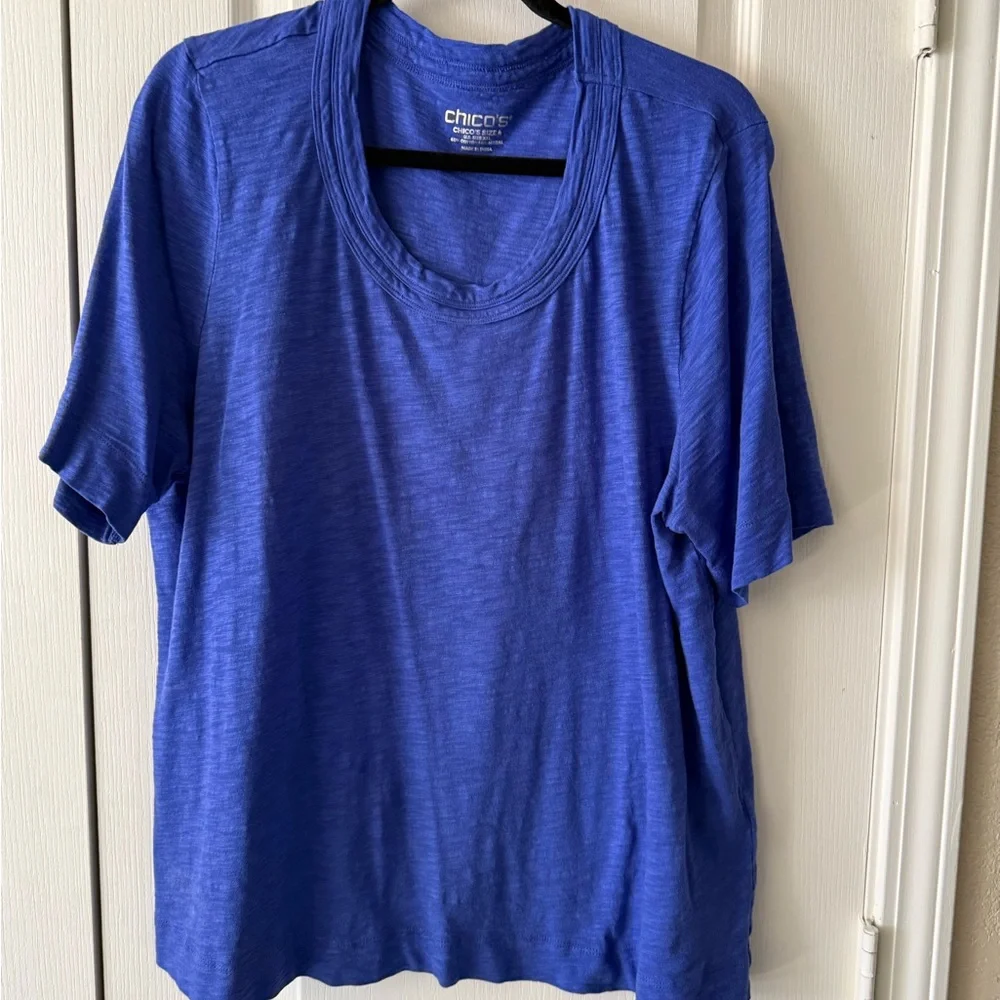 Chico's Royal Blue Knit Top - Picture 1 of 1